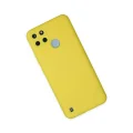 BUĞZ Realme C25y Kılıf Nano İçi Kadife Silikon - Sarı
