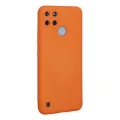 BUĞZ Realme C25y Kılıf Nano İçi Kadife Silikon - Turuncu