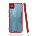 BUĞZ Realme C25y Kılıf Platin Silikon - Kırmızı