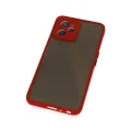 BUĞZ Realme C35 Kılıf Montreal Silikon Kapak - Kırmızı