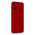 BUĞZ Realme C35 Kılıf Nano İçi Kadife Silikon - Kırmızı