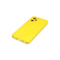 BUĞZ Realme C35 Kılıf Nano İçi Kadife Silikon - Sarı