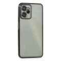 BUĞZ Realme C35 Kılıf Razer Lensli Silikon - Siyah