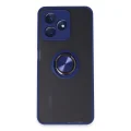 BUĞZ Realme C53 Kılıf Montreal Yüzüklü Silikon Kapak - Lacivert