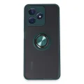 BUĞZ Realme C53 Kılıf Montreal Yüzüklü Silikon Kapak - Yeşil