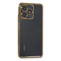 BUĞZ Realme C53 Kılıf Razer Lensli Silikon - Gold