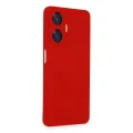 BUĞZ Realme C55 Kılıf Nano İçi Kadife Silikon - Kırmızı