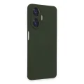 BUĞZ Realme C55 Kılıf Nano İçi Kadife Silikon - Koyu Yeşil