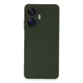 BUĞZ Realme C55 Kılıf Nano İçi Kadife Silikon - Koyu Yeşil