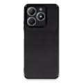 BUĞZ Realme C61 Kılıf Auto Focus Karbon Kapak - Siyah