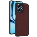 BUĞZ Realme Note 50 4g Kılıf Aras Deri Kapak - Bordo
