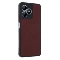 BUĞZ Realme Note 50 4g Kılıf Aras Deri Kapak - Bordo