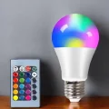  Renk Değiştirebilen RGB Işıklı Led Ampul A+Enerji 15 Watt Led Işık