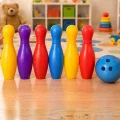BUĞZ Renkli Çocuk Bowling Oyunu 6 Kukalı Eğitici Eğlence Seti