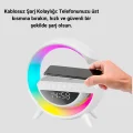  Renkli Işıklı 15W Kablosuz Şarjlı Masa Lambası