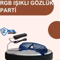 BUĞZ Renkli LED Işıklı Eğlence Gözlüğü Parti Aksesuarı