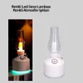 BUĞZ Renkli Led Işıklı Retro Gaz Lambası Aroma Terapi Mist Maker