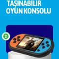 BUĞZ Retro 520 Oyunlu Taşınabilir Konsol HD Ekran USB Şarjlı