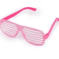 BUĞZ Retro Neon Fosforlu Panjur Gözlük - 12 Adet