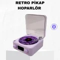 BUĞZ Retro Pikap Hoparlör Bluetooth AUX USB Type-C Projektörlü 360° Sesli Taşınabilir