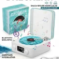 BUĞZ Retro Tasarımlı Bluetooth Bağlantılı Plak Çalar, 3D Ses ve Subwoofer Özellikli Beyaz Pikap