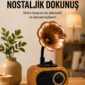 BUĞZ Retro Tasarımlı Mini Bluetooth Hoparlör ve FM Radyo Çoklu Medya Yeni Nesil