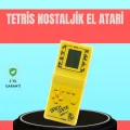 BUĞZ Retro Tetris El Aterisi – Pil ile Çalışan Taşınabilir Mini Oyun Konsolu