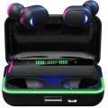 BUĞZ RGB Aydınlatmalı, Aktif Gürültü Önlemeli, Düşük Gecikmeli TWS Bluetooth Kulaklık
