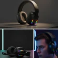 BUĞZ RGB Aydınlatmalı Kablosuz Oyuncu Kulaklığı Konsol ve PC Uyumlu