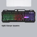 BUĞZ RGB Aydınlatmalı Klavye Mouse Seti – USB Bağlantılı, Türkçe Q, Ayarlanabilir DPI, Ergonomik Yapı