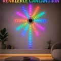 BUĞZ RGB Fireworks LED Duvar Aydınlatması Telefon Kontrollü Dekoratif Ortam Işığı