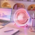 BUĞZ RGB Işıklı 3 Kademeli USB Şarjlı Masaüstü Vantilatör