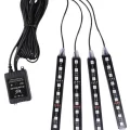  RGB Işıklı Araç İçi Aydınlatma Kumandalı 12li Led Işık Renk Değiştirebilen