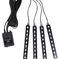  RGB Işıklı Araç İçi Aydınlatma Kumandalı 12li Led Işık Renk Değiştirebilen