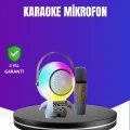 BUĞZ RGB Işıklı Astronot Bluetooth Hoparlör Karaoke Mikrofonlu