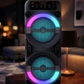 BUĞZ RGB Işıklı Bluetooth Hoparlör Kablosuz Taşınabilir Stereo Speaker