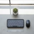 BUĞZ RGB Işıklı Kablosuz Mini Klavye 10 mm İnce Gövde