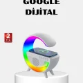 BUĞZ RGB Işıklı Kablosuz Şarjlı Hoparlör – FM Radyolu Akıllı Gece Lambası