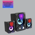 BUĞZ RGB Işıklı USB Hoparlör Seti 9W Çıkış Gücü Derin Bas - Lisinya