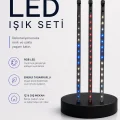 BUĞZ RGB LED Dış Ve İç Mekan Süsleme Işığı 10 Çubuklu Şerit
