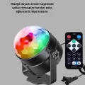 RGB LED Disko Küresi 7 Modlu Uzaktan Kumandalı