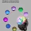  RGB LED Disko Küresi 7 Modlu Uzaktan Kumandalı