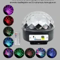 BUĞZ RGB LED Disko Topu Projektör – Ev Partileri, Doğum Günleri ve Eğlence İçin Işık Şovu