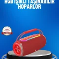  RGB LED Işıklı 20W Taşınabilir Hoparlör Bluetooth 5.3 + Type-C Şarj