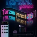 BUĞZ RGB LED Matrix Panel Esnek Yapı Uygulama Kontrollü Kayan Yazı Ekranı