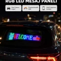 BUĞZ RGB LED Panel – Mobil Uyumlu, Yazı ve GIF Destekli, USB Bağlantılı Dekoratif Ekran