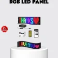 BUĞZ RGB LED Panel – USB Güç Girişli, GIF ve Yazı Gösterimli Akıllı Ekran