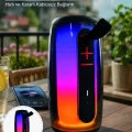 BUĞZ RGB LED Taşınabilir Bluetooth Speaker Güçlü Bas Ses Type-C Şarj Girişli