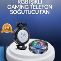 BUĞZ RGB LED Telefon Soğutucu Fan Yüksek Hızlı Soğutma Oyuncu Cooler