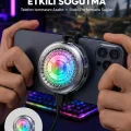 BUĞZ RGB LED Telefon Soğutucu Fan Yüksek Hızlı Soğutma Oyuncu Cooler Yeni Nesil